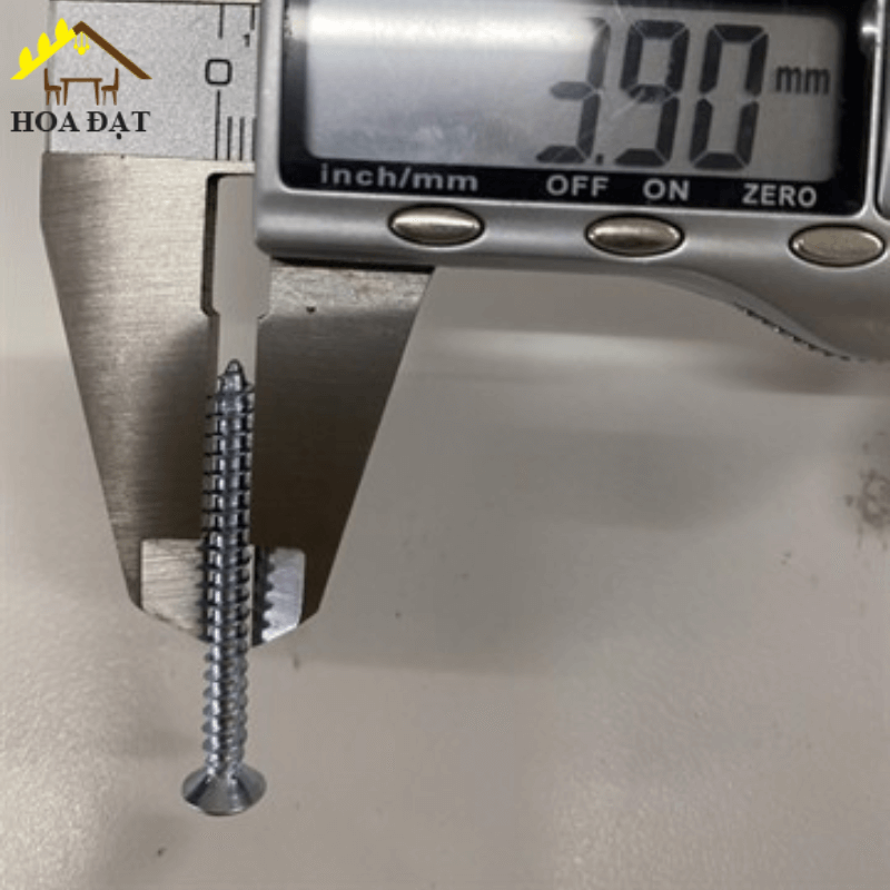 Vít đầu bằng răng nhuyễn Vinahardware loại M3, M3.5, M4, M5 màu trắng