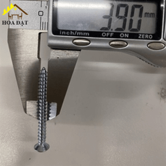 Vít đầu bằng răng nhuyễn Vinahardware loại M3, M3.5, M4, M5 màu trắng