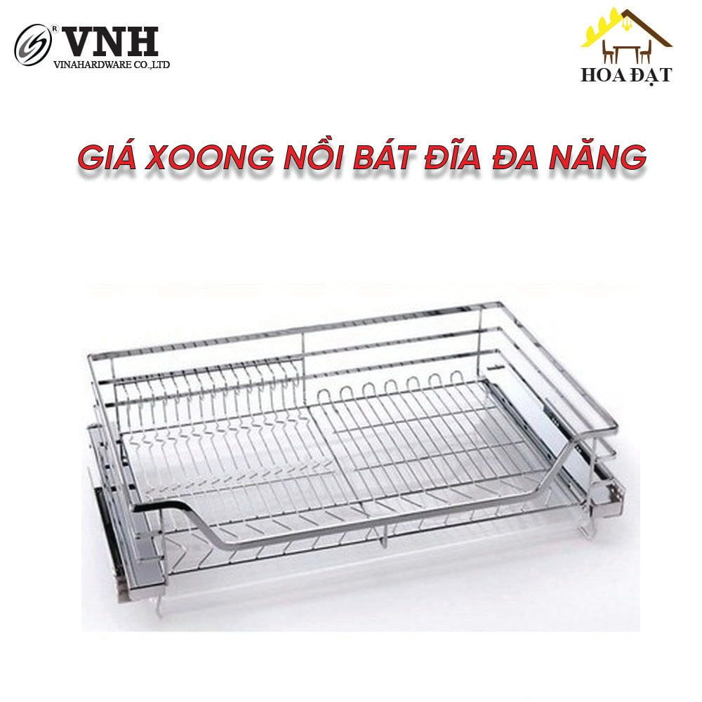 Giá xoong nồi bát đĩa đa năng Vinahardware, inox 304 , nhiều kích thước