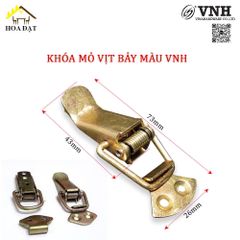 Khóa mỏ vịt Vinahardware bảy màu loại nhỏ, 38x30mm VNH TL1010Z23-TL1010Z23