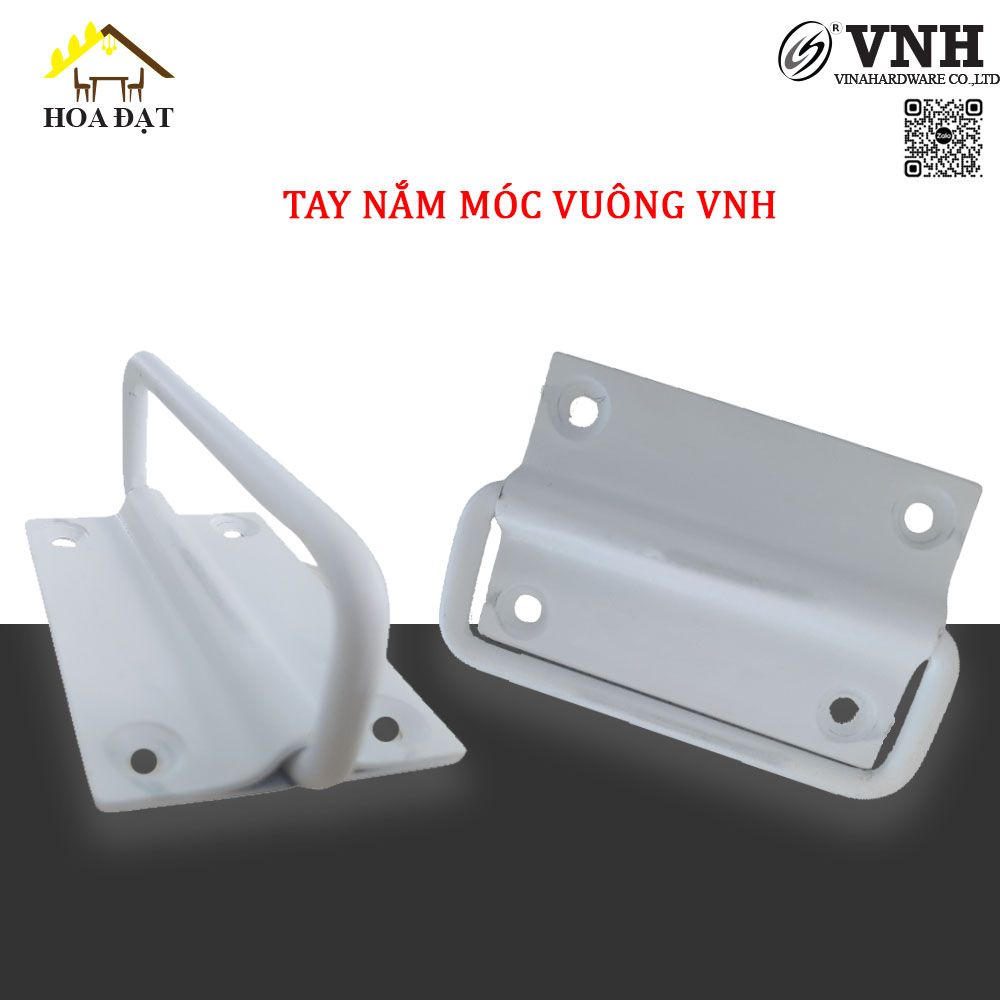 Tay nắm móc vuông Vinahardware kích thước 40x60mm, kèm then - HDHK86