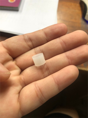 Ống nhựa Vinahardware phi 10, dài 8mm, đường kính trong phi 6, không ren màu trắng-PB1008