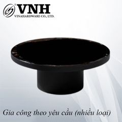 Khung bàn tròn sắt 400x900x40mm, mặt kính, sơn đen mờ- VNH40090040