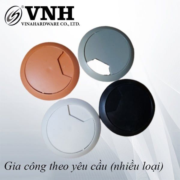 Nắp luồn dây điện nhựa, phi 60mm-W60BT