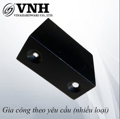 Tay nắm nhôm hình L Vinahardware, sơn đen - HD5776B
