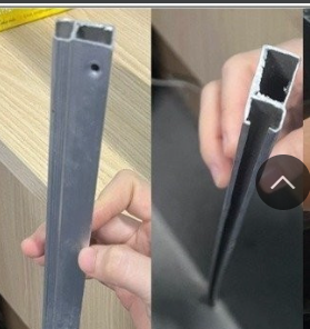 Ray trượt nhôm cánh trơn Vinahardware loại 3000mm, màu xám - AT3000X