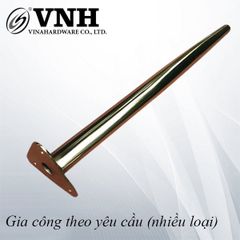 Chân côn Vinahardware D42-30mm, dài 600mm, inox 304, xi mạ màu vàng -VNH4230600