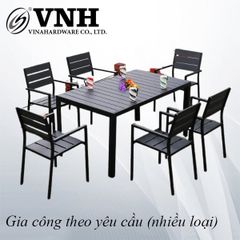 Khung bàn sắt Vinahardware, sơn đen - VNH800720