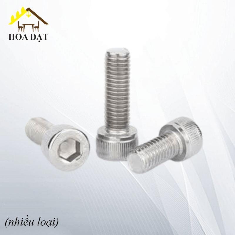 Bulong đầu trụ Vinahardware loại M6, M8, inox 304-HSS820TI