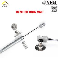 Ben hơi Vinahardware loại 100N, 270mm, xilanh đồng, màu xám, đầu nhựa, phụ kiện 1mm VNH P270GU-P270GU