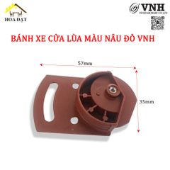 Bánh xe cửa lùa màu nâu đỏ Vinahardware CT2652-CT2652