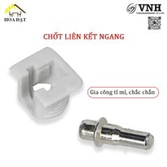 Chốt liên kết ngang Vinahardware màu xám loại 17.5x21mm - CC17521UN