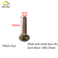Bulong đầu dù tay nắm Vinahardware loại M4, M6 bảy màu-PCS435Y