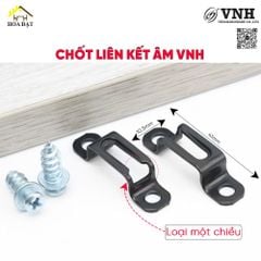 Chốt liên kết âm Vinahardware, sắt xi đen - VNH42105B