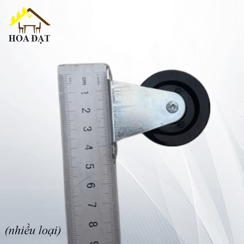 Bánh xe tủ một chiều Vinahardware, màu đen-CT0965D40 - Phi 40mm