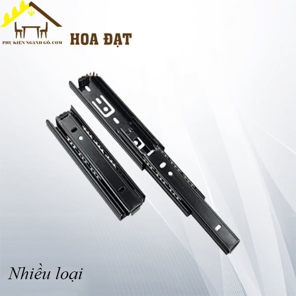 Ray bi 3 tầng Vinahardware, bản 45mm, không giảm chấn, màu đen -BBS0345300JNR