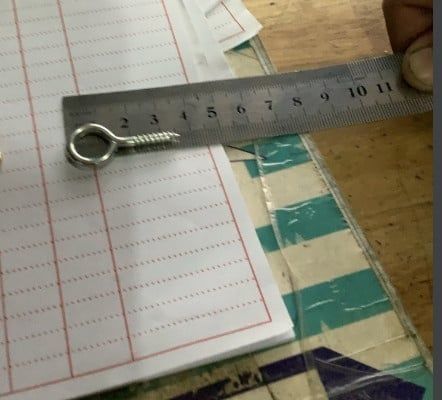 Khoen móc Vinahardware loại 18x35mm, màu trắng - DH1835W