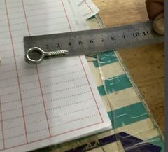 Khoen móc Vinahardware loại 18x35mm, màu trắng - DH1835W