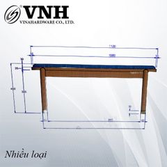 Chân côn tròn bịt 1 đầu, xi vàng đồng-VNH042V