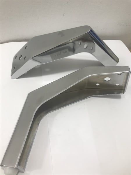 Chân kiềng sofa Vinahardware loại 150mm, màu trắng nikel - TA150NK