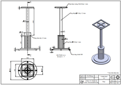 Khung ghế quầy bar Vinahardware, sơn đen tĩnh điện - VNH0230032