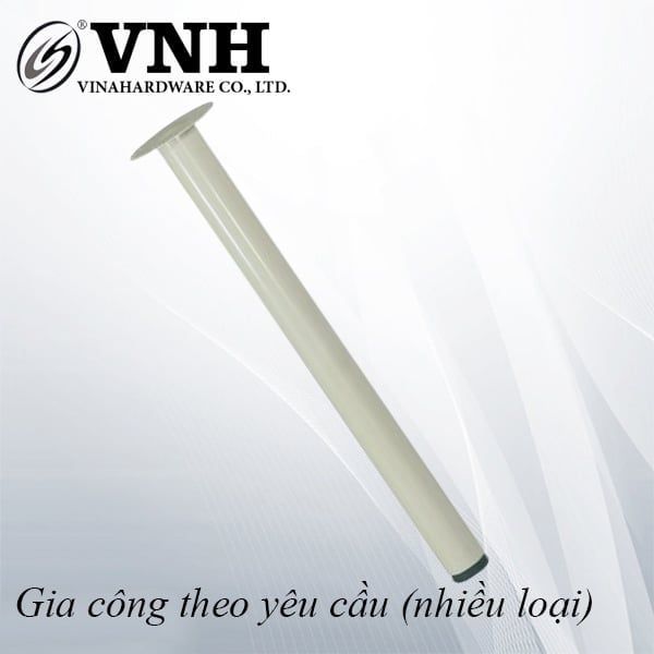 Ống chân trụ bàn Vinahardware, sơn trắng - VNH49720T