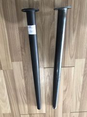 Chân bàn côn sơn đen tĩnh điện Vinahardware, Kích thước côn: 43mm-30mm Dài 720mm - VNH4830720