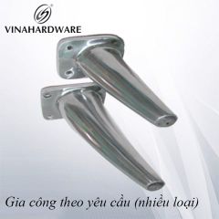Chân nhôm kiểu ống côn sofa Vinahardware cao 150mm VNH113D150