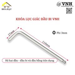 Khoá lục giác Vinahardware 3x50mm mạ kẽm trắng HK350-HK350