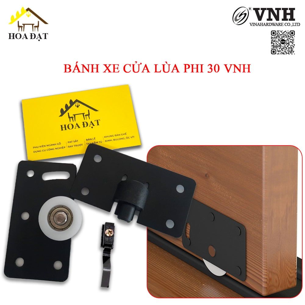 Bánh xe cửa lùa Vinahardware phi 30 CT4357B