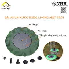 Đài phun nước hoa sen năng lượng mặt trời PF0016
