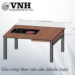 Khung bàn 700x650x720mm, sơn đen mờ - VNH700650B-VNH700650B