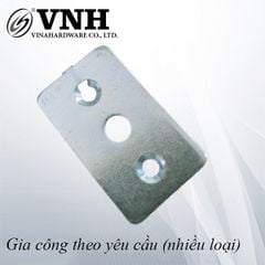 Pat (bas) sắt ba lỗ 45x30x3mm, xi trắng - VNH453003