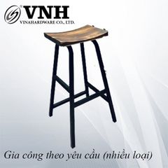 Khung ghế đôn sắt Vinahardware sơn đen tĩnh điện VNH