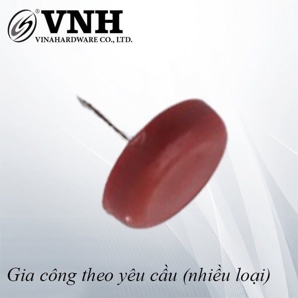 Đinh nhựa đầu bằng màu nâu Vinahardware-DN198