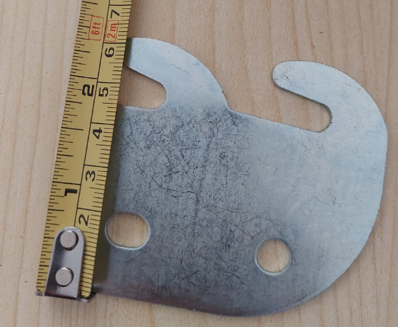 Pat ( Bas) giường hình con thỏ Vinahardware kích thước 72x62x2mm, xi trắng - BB1014Z-BB1014Z