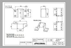 Pat ( Bas) chữ U trắng VNH BB1025W-BB1025W