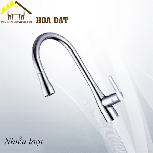 Vòi nước Vinahardware inox 304, có dây rút - VNH119I