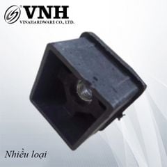 Chân đế nhựa tăng chỉnh hình vuông, lỗ ren M8, màu đen-TA2550M8