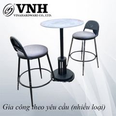 Khung ghế quầy bar Vinahardware, sơn đen tĩnh điện - VNH0230032