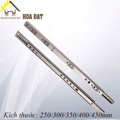 Ray trượt bi 3 tầng, bản 45, màu trắng - ZI-BBS0345250ZI