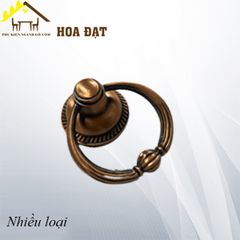 Tay nắm khoen tròn, màu nâu - HD08015