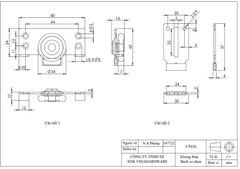 Bánh xe cửa lùa Vinahardware CT626-CT626