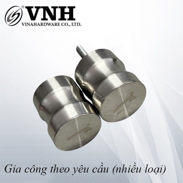 Tay nắm ngăn vách nhà vệ sinh Vinahardware, 45mm, inox 304 - VNH000199
