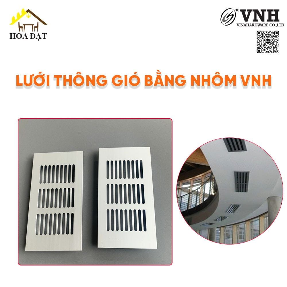 Lưới thông gió bằng nhôm Vinahardware - GR50150