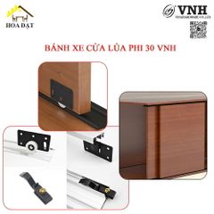 Bánh xe cửa lùa Vinahardware phi 30 CT4357B