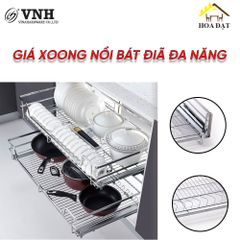 Giá xoong nồi bát đĩa đa năng Vinahardware, inox 304 , nhiều kích thước
