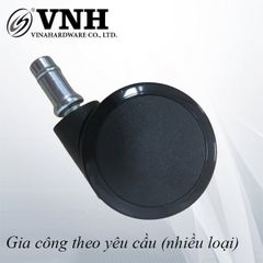 Bánh xe Vinahardware phi 50mm, tyren trơn dài 25mm, màu đen - CT5025-CT5025