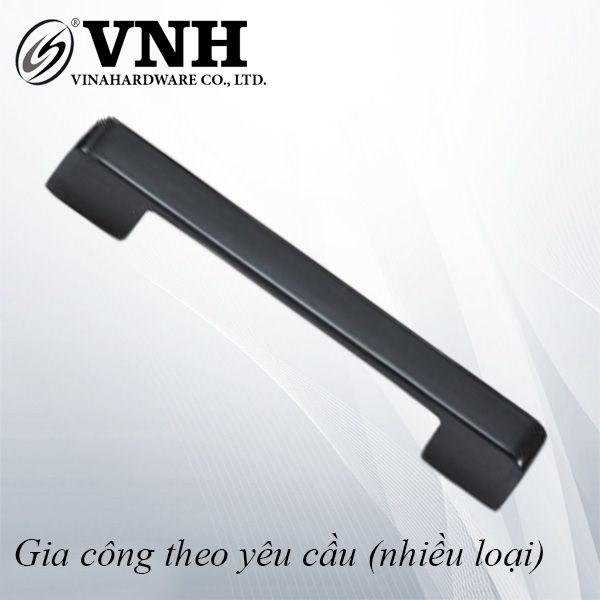 Tay nắm tủ hợp kim nhôm nhẹ, dài 160mm, màu đen - HD008D160-HD008D160