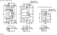 Bản lề lá một chiều Vinahardware, màu giả cổ-H0007C24